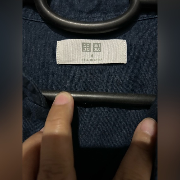 Uniqlo skipper linen blouse. Size M. Used gently - Picture 4 of 7
